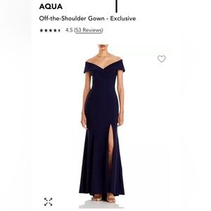 Aqua Navy (midnight) long gown